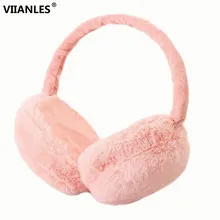 VIIANLES, женские хлопковые теплые наушники, новые наушники для женщин, имитация кроличьего меха, зимние теплые наушники, рождественские подарки, меховые наушники