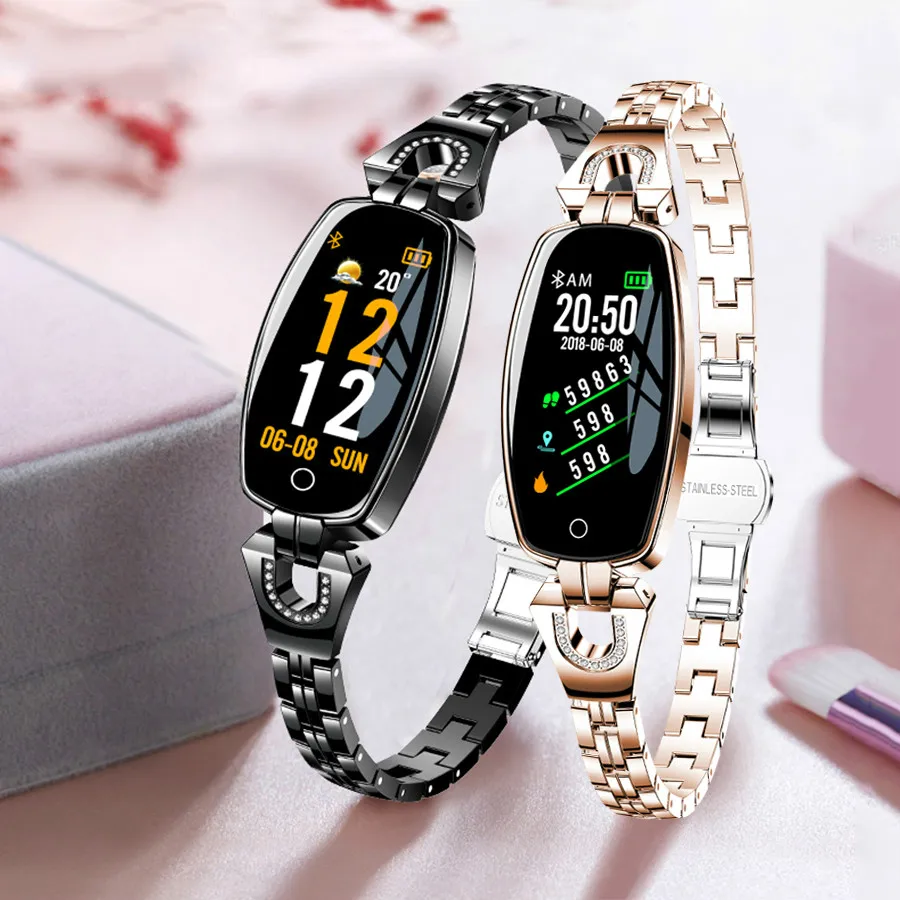 

smart watch women Fashion 0.96" OLED Heart Rate Blood Pressure Monitor Pedometer Fitness Tracker Waterproof Smartwatch