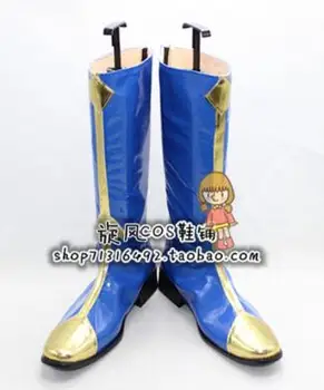

Code Geass Cosplay Lelouch Zero Blue Cosplay Shoes Boots Hand Made Custom-made For Halloween Christmas CosplayLove