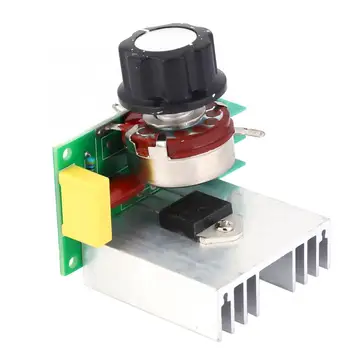 

Motor Speed Controller 0-220VAC Adjustable Thyristor Voltage Regulator 4000W dc motor speed controller