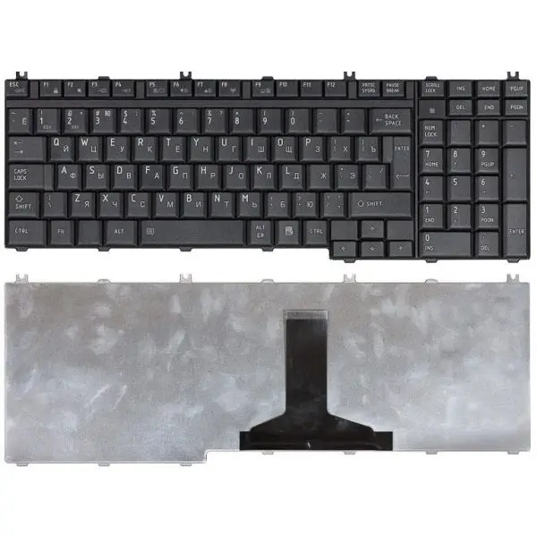 Клавиатура для ноутбука Toshiba Satellite A500 A505 L350 L355 L500 L505 L550 P200 черная матовая |