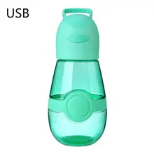 2 в 1 вентилятор бутылка воды охлаждающий вентилятор креативный ультра-тихий USB Перезаряжаемый для студентов на открытом воздухе путешествия A6HB