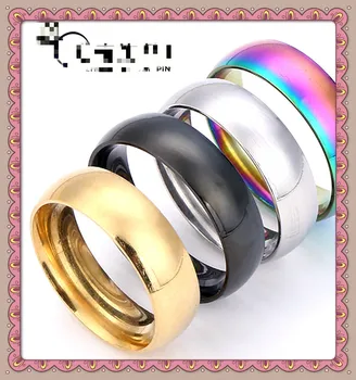 

External Arc Titanium Steel Stainless Steel Ring Simple Couples Ring 2020 New Style Passion Ring
