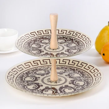 

Fruit bowl 2-tiered 20/26 cm "Style", champagne color