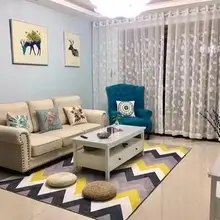 Европейский геометрический креативный большой ковер для гостиной/высококачественный домашний прикроватный Прямоугольный Коврик