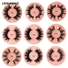 LEHUAMAO ресницы, норковые ресницы, бесплатно, Роскошные, ручной работы, 3D, норковые ресницы для наращивания, макияж, Длинные Накладные ресницы из Натурального Волоса, пушистые ресницы