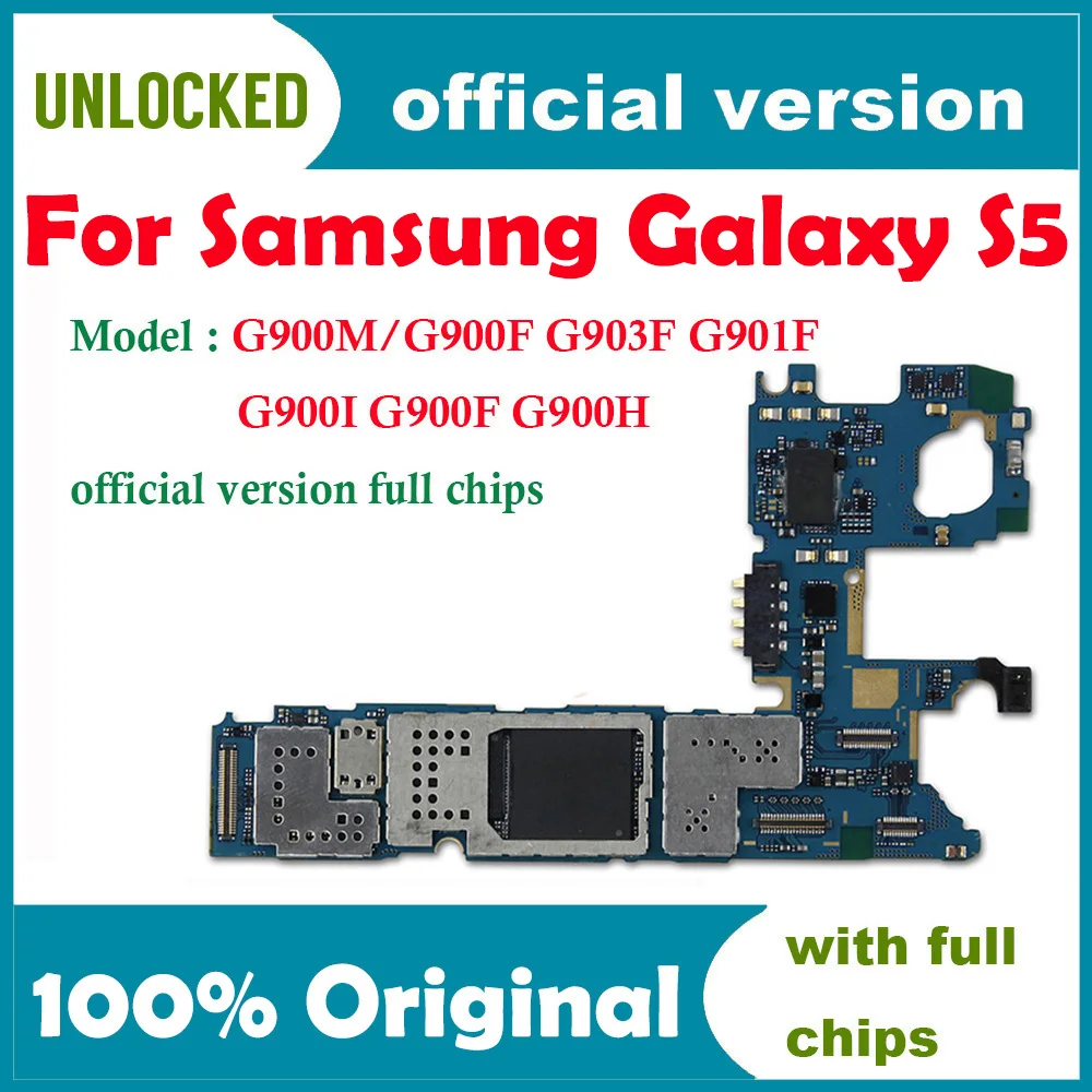 Оригинальная разблокированная материнская плата для Samsung S5 G900I G900F G900H