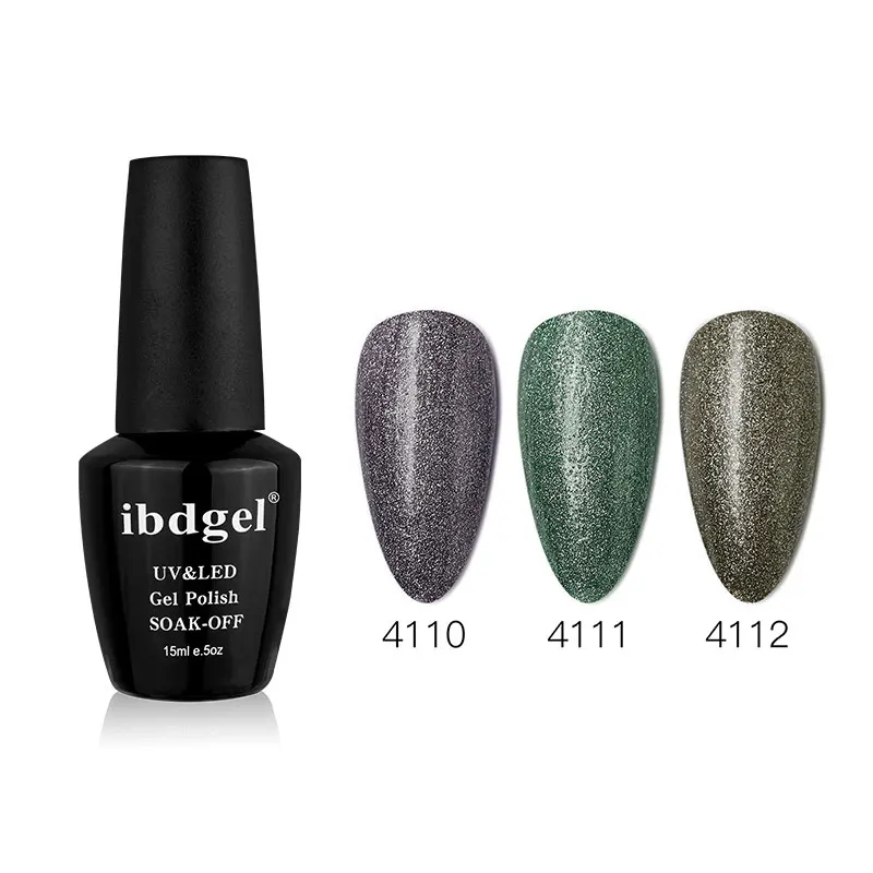 4110 4111 4112 3pcs ibdgel Earth Glitter Gel Polish 2 Steps UV Led Nail Polish Gel Varnish 15ml Manicure Semi Permanent Nail Art No Need Top - Цвет: 4110 4111 4112