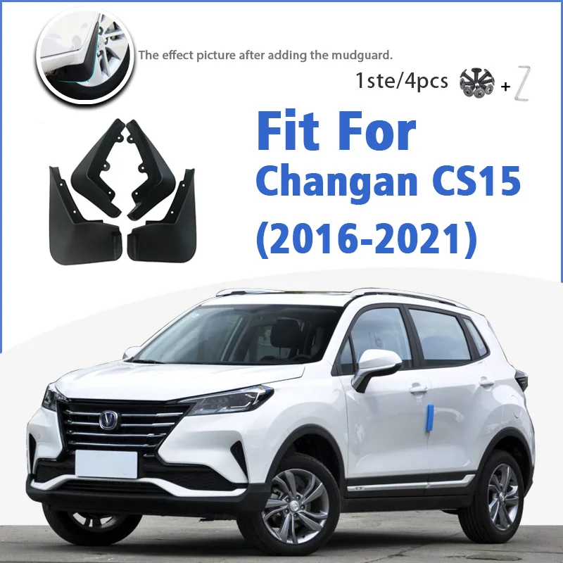 Mudguard For Changan CS15 CS 15 2016-2021 Front Rear 4pcs Mudflaps Mudguards Car Accessories Auto Styline Splash Guard Fender | Автомобили
