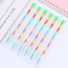 1 шт., милые мелки, масляная Пастельная креативная цветная ручка с граффити для детей, принадлежности для рисования, студенческие канцелярские принадлежности