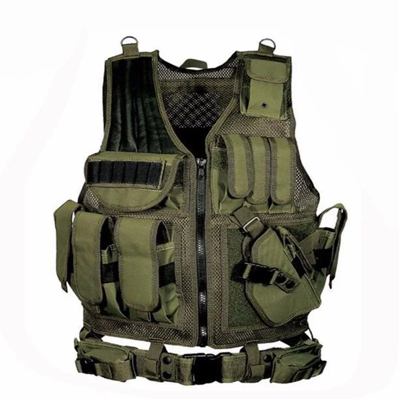 Tactical Vest Police Training Combat Armor Gear Army Paintball Hunting