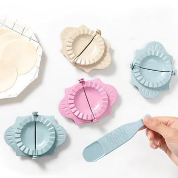 

Dumplings Maker Tool Wheat Straw Jiaozi Pierogi Kitchen Tools Portable Dumpling Mold Clips Mold Kitchen Making Tools