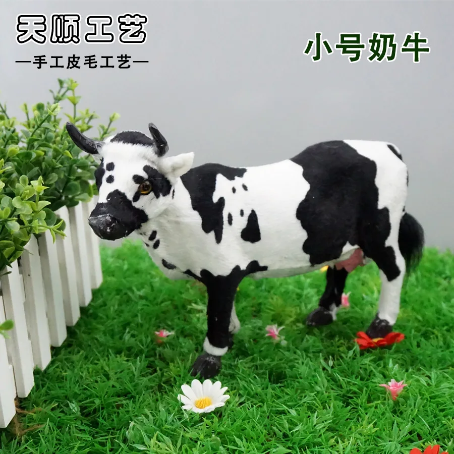 

2019 Plush Toys Fur Model Cow Props Decoration Plastic Display Shandong Province Dynamic