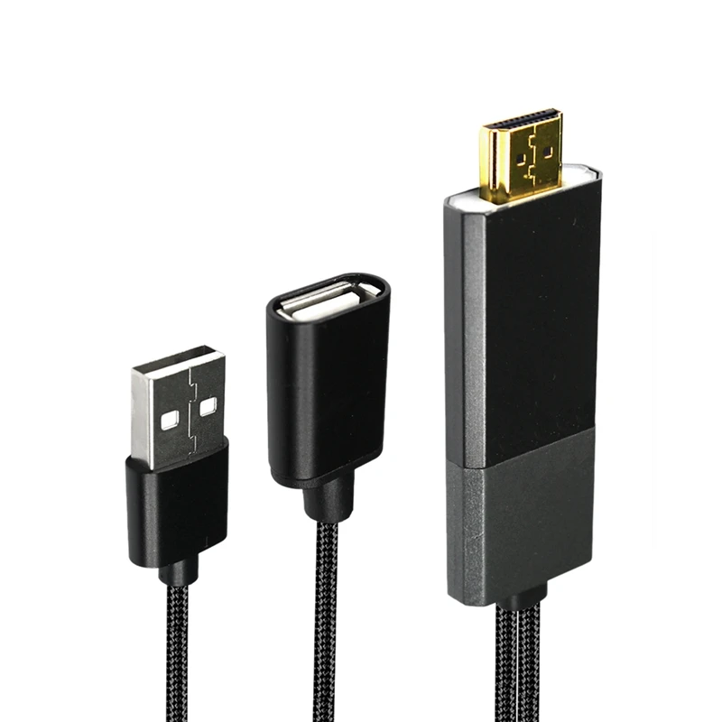 Abkt-hdmi кабель для Iphone 8X7 6S Plus Ipad Tv Android телефонов в Hdmi адаптер Full Hd 1080P Usb Hdmi конвертер Кабель Hdmi