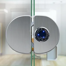 Serrure intelligente à empreinte digitale pour porte de bureau en acier inoxydable 304, pour verre à verre Double face
