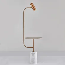 Американская простая модель отеля вилла спальня пост современный поднос Торшер Гостиная Кабинет лампа