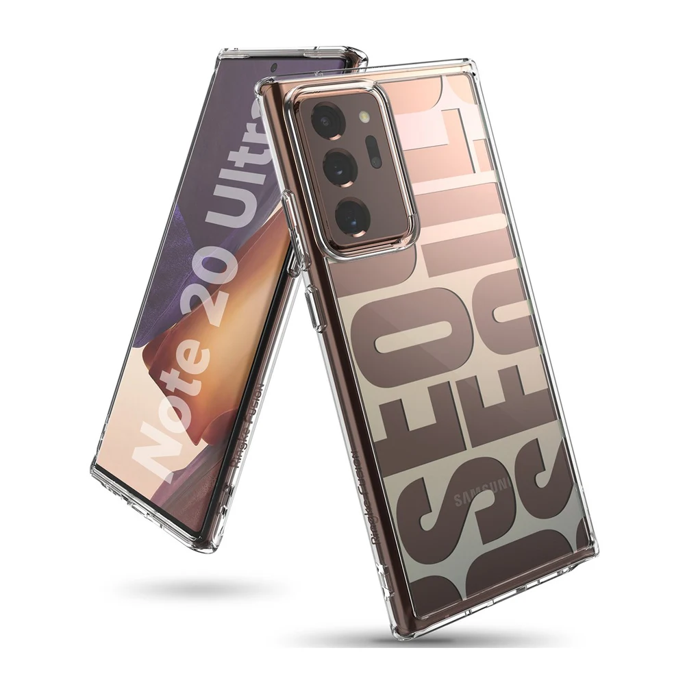 Ringke Fusion for Galaxy Note 20 Ultra Silicone Case Flexible Tpu Frame Transparent Hard PC Back Hybrid Note 20+ Cover