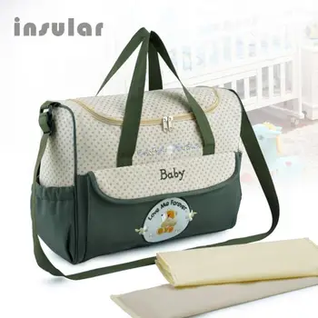 

Hot Sale Fashion Large Capacity Multifunction Diaper Bag Durable Mommy Bag Baby Bag Nappy Bag