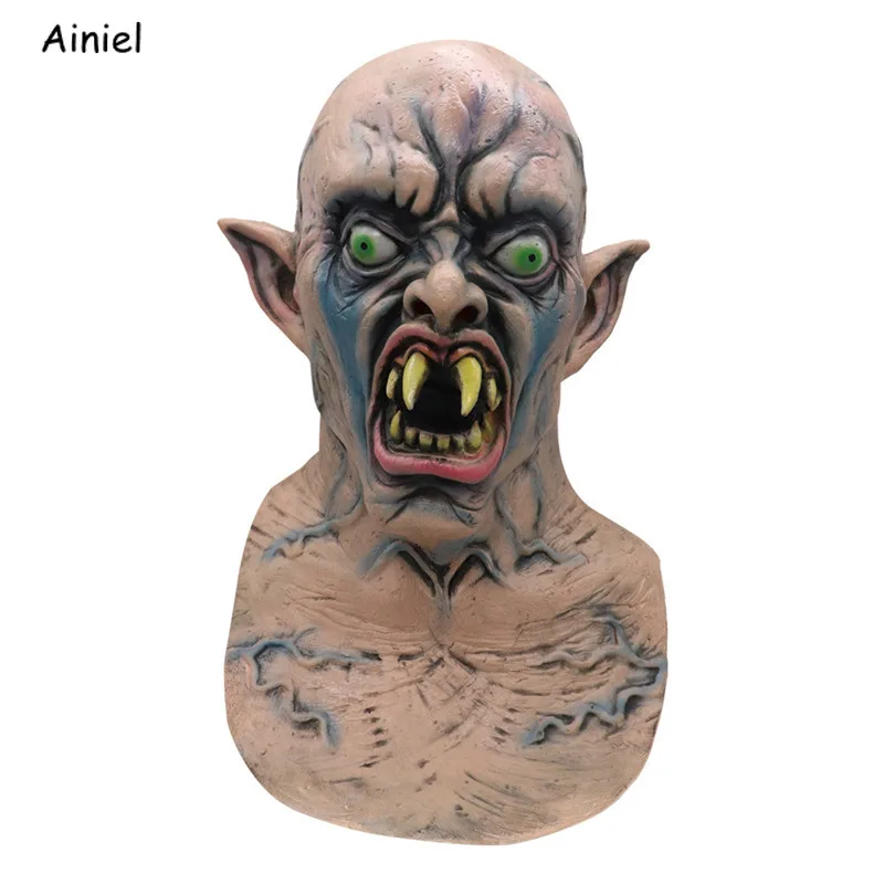 

New Scary Mask Halloween Latex Mask Headgear Cosplay European and American Role Playing Monster Horrible Masquerade Masks Adult
