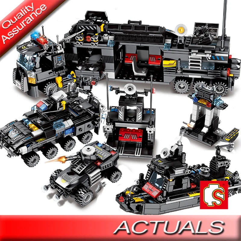 Конструктор SEMBO полиция творчество человек техника автомобиль строительные