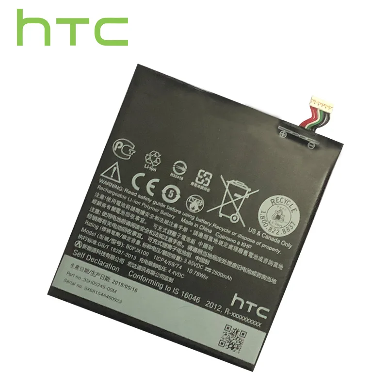 Оригинальный HTC Высокое качество 2800 мАч B0PJX100 BOPJX100 (версия 728) Запасная батарея для