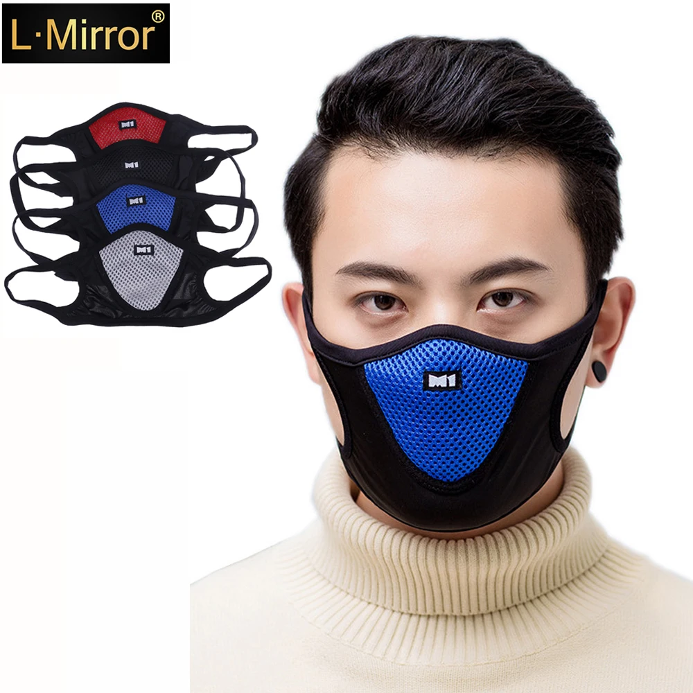 

L.Mirror 1Pcs 3D Cropped Pollution Mask Anti Air Dust and Smoke Pollution Mask Windproof Washable Mask Made For Men Women