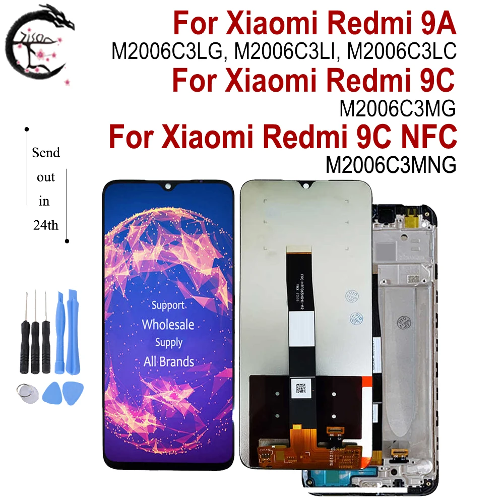 LCD Con Marco Para Xiaomi Redmi 9A 9C NFC LCD M2006C3LG Pantalla lcd-con-marco-para-xiaomi-redmi-9a-9c-nfc-lcd-m2006c3lg-pantalla