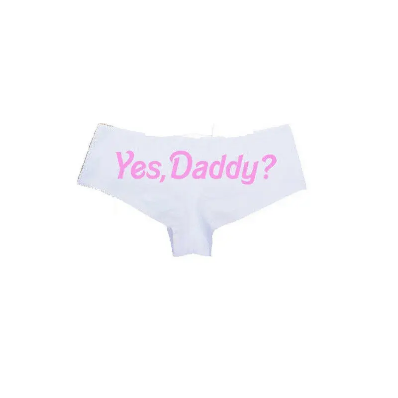 Женские сексуальные трусы Yes Daddy? Бесшовные женские забавные трусы с принтом, нижнее белье, трусики, стринги, трусики