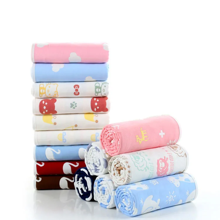 

Six-layer Gauze Cartoon Cat Printed Children's Quilt Baby Comforter Comfortable Breathable Soft Skin Children's Quilt