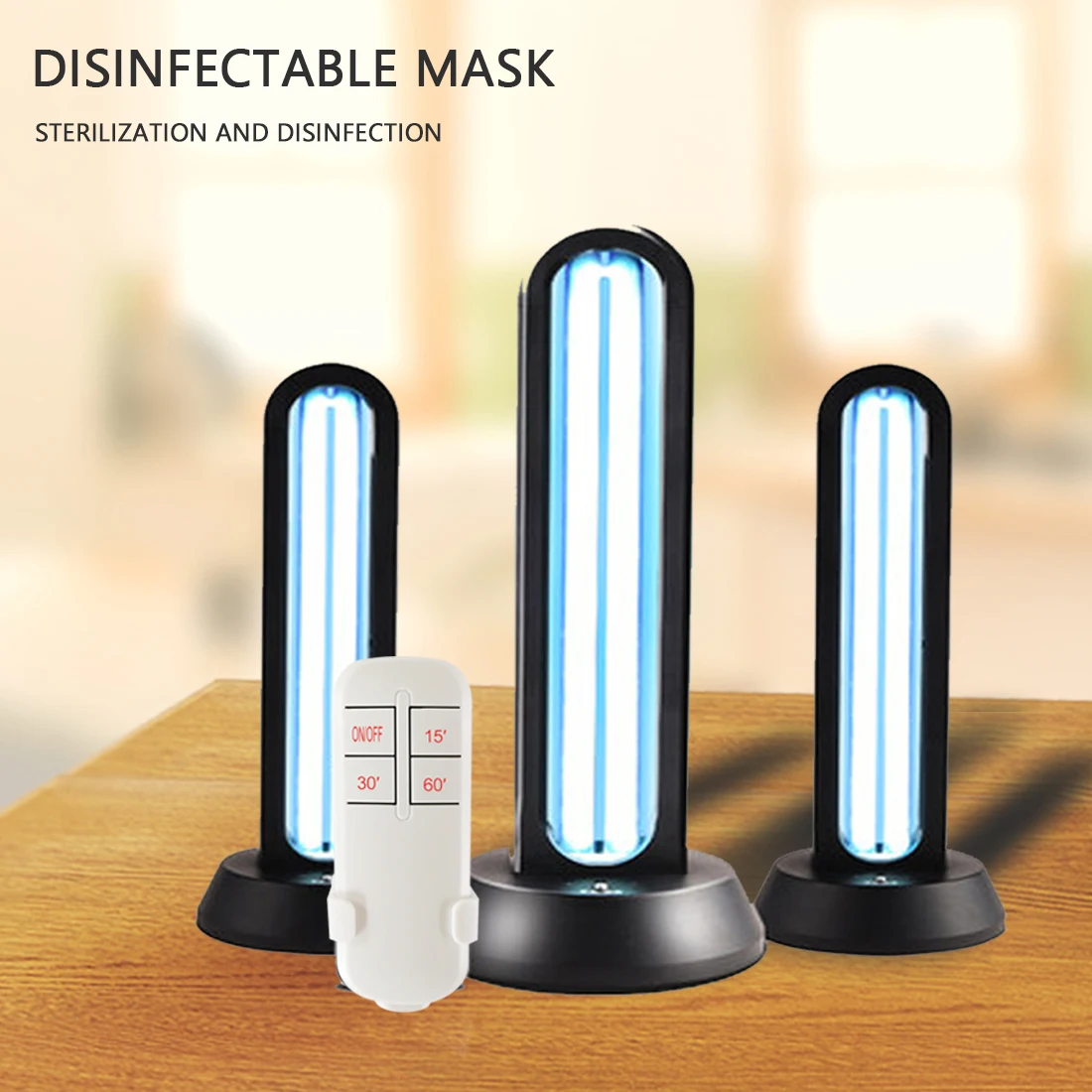 

UV Disinfection Lamp with Ozone Ultraviolet Disinfection Lamp Ultraviolet Sterilization Household Mobile Ozone Purple Tube