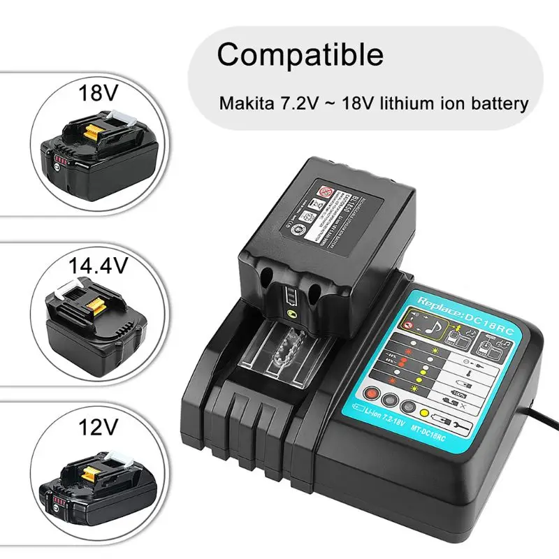 7,2-18 в 3 а зарядное устройство для быстрой зарядки для Makita BL1830 BL1840