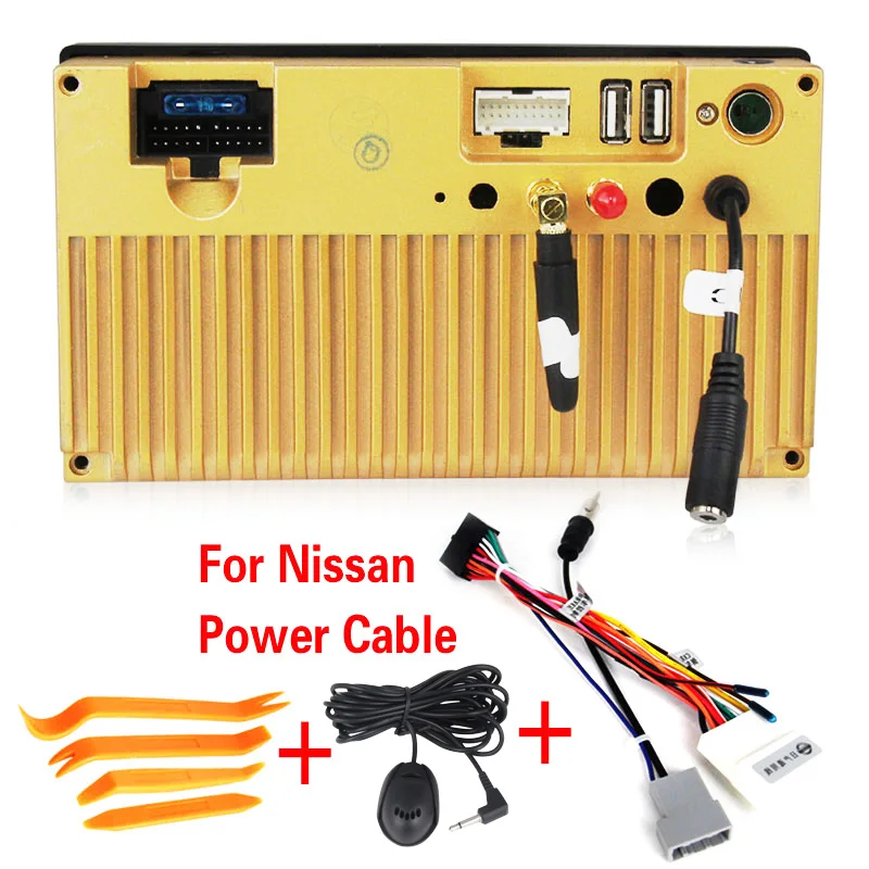 for nissan cable " Универсальный RDS 2 din Android 8,1 автомобиль радио gps 2din Автомобильная dvd-навигационная система для VW Nissan TOYOTA Volkswagen Peugeot - Цвет: for nissan cable