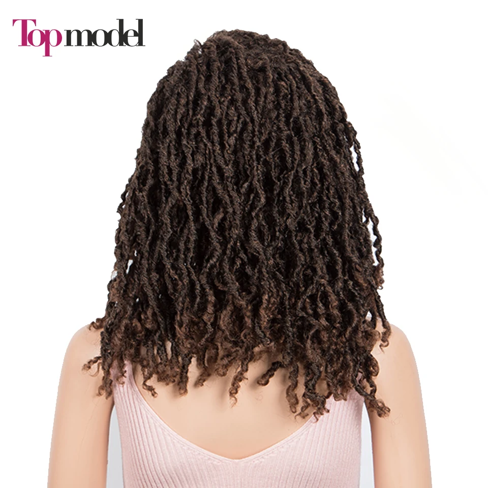 peruca de cabelo de crochê com cabelo
