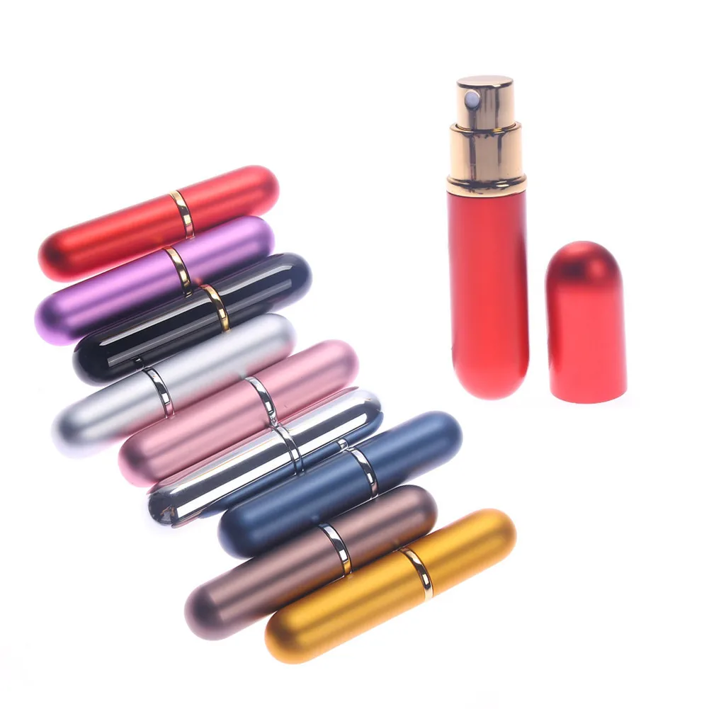 

6ml Perfume Spray Bottle Portable Refillable Glass Bottle Empty Cosmetic Containers Travel Aluminum Perfume Atomizer 1pcs