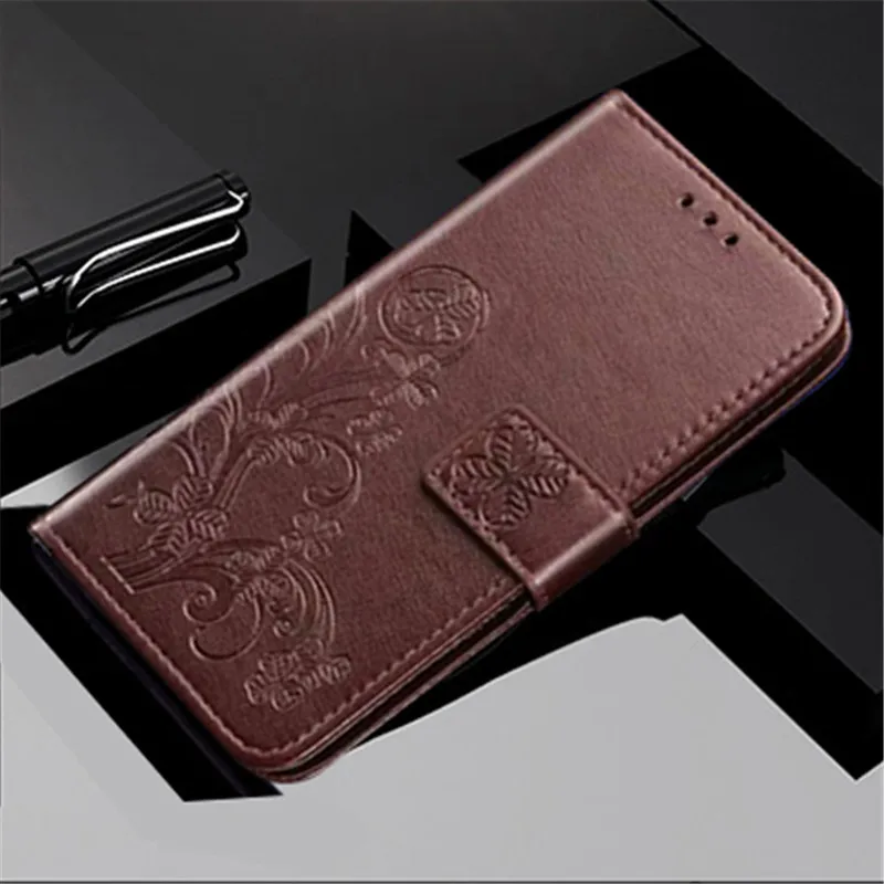2Brown Кожаный флип-чехол с цветочным принтом чехол для LG V40 V50 G8S G8V ThinQ Q8 Q7 плюс Stylo на возраст 2, 3, 4, 5, Nexus 5X для девочек от 5 до 8 лет класса нулевой бумажник мягкий чехол - Цвет: 2Brown