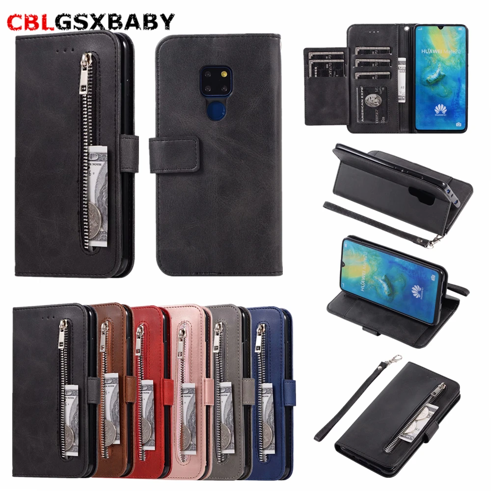 

The New Leather Wallet Case 5 card slot For Huawei P20 P30 Mate 10 20 Lite Flip Phone Case For Huawei P30 Mate 10 20 Pro