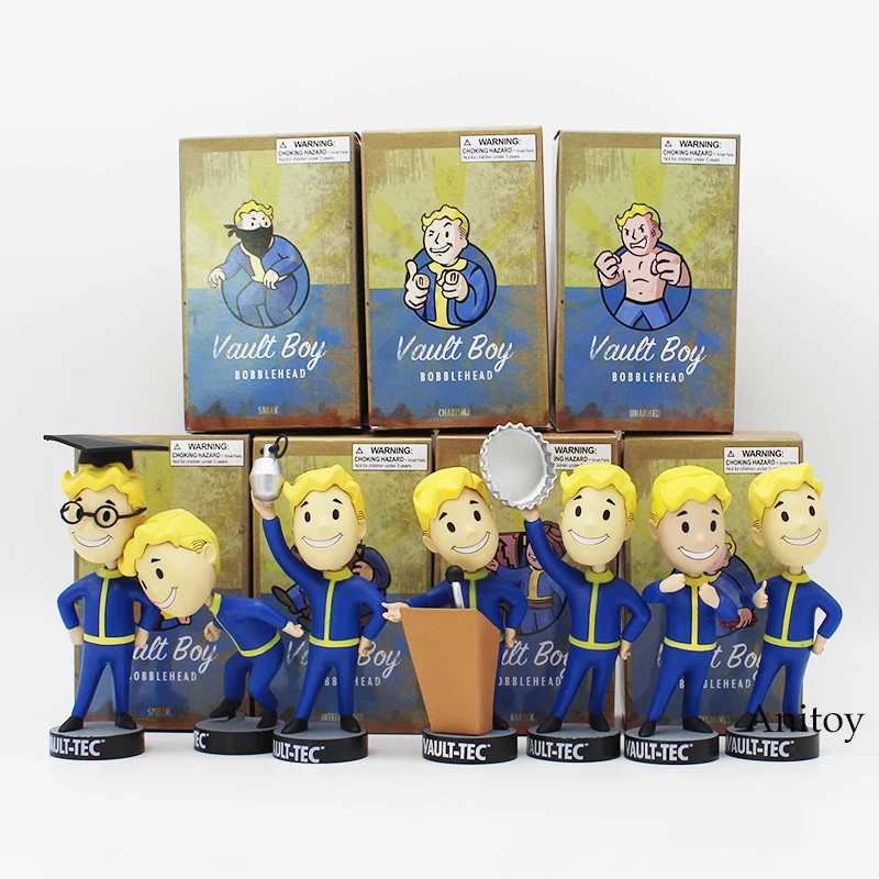Качающаяся голова 7 видов стилей Fallout vaddle мальчик ПВХ фигурка Коллекционная модель игрушки статуи KT1777
