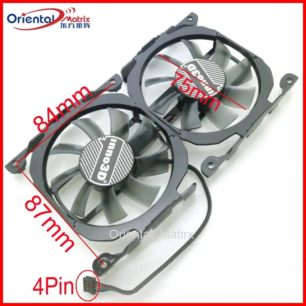 Бесплатная доставка внешний вентилятор VGA для видеокарты Inno3D 260 GTX 750ti GTX660 GTX660ti 750 12