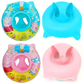 

Summer Baby Swimming Ring Peppa Pig Swimming Pool Inflatable Infant Floating Kids Float Swim Pool Circle Bath Toy for Dropship
