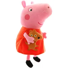 30 см Peppa Pig Семейный пакет Джордж папа мама плюшевые игрушки мягкие куклы Pelucia детские подарки на день рождения