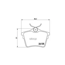 P61079_=1103 00=Fdb1727!Колодки Дисковые З Peugeot 407 1.6-2.0hdi 04 Brembo P61079 Brembo арт. P61079