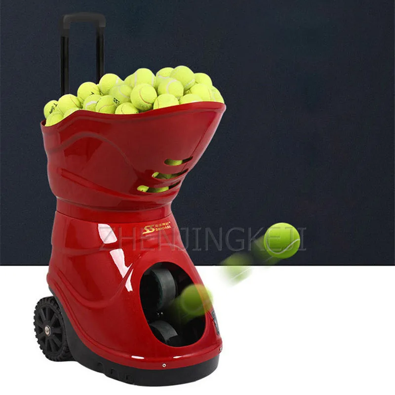 

110V/220V Tennis Serve Machine Automatic Serve Machine Training Device Exercise Device Sparring Equipment With Lithium Battery
