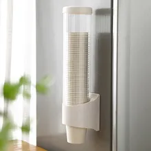 Обновление Анти-пыль раздатчик для бумажных стаканчиков контейнер полка одноразовые чашки держатель стеллаж для хранения для Дом Офис Кухня Органайзер