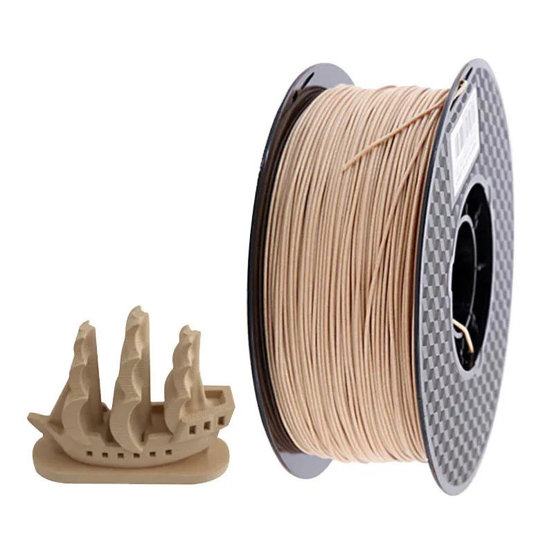 Filament pour impression 3D, consommable d'impression en bois d'acajou, couleur  PLA, 1.75mm de diamètre, sous forme de bobine de 1kG/500G/250G, livraison  directe