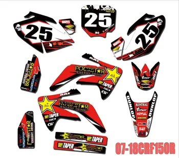 

Free Customized number names Graphics Decals Stickers For Honda CRF150R CRF 150R 2007 2008 2009 2010 2011 2012 2013-2018 150 CRF
