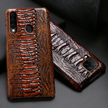 

Leather Phone Case For Huawei P30 P40 P20 Mate 20 30 Pro Honor 10i 20i 8X Max 9X 8 9 10 20 Lite P Smart Ostrich Foot Texture