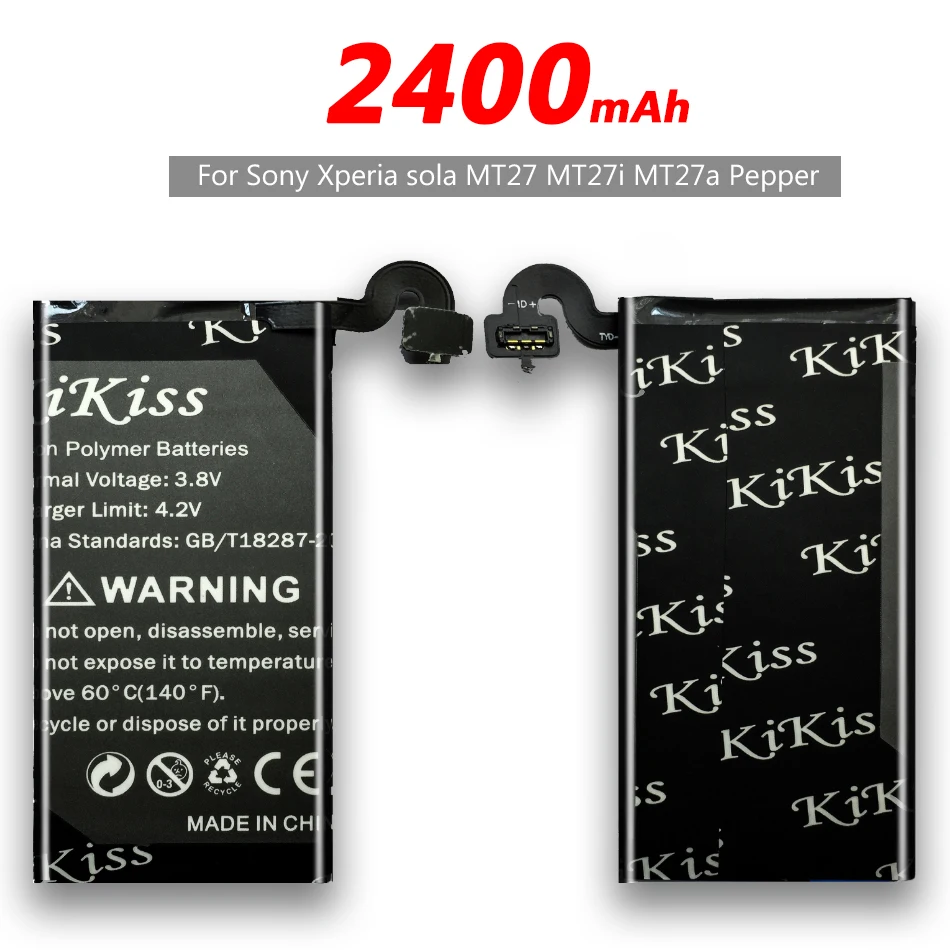 Бесплатный инструмент 2400 мАч для Sony Xperia Sola MT27 MT27i MT27a Pepper мобильный телефон с