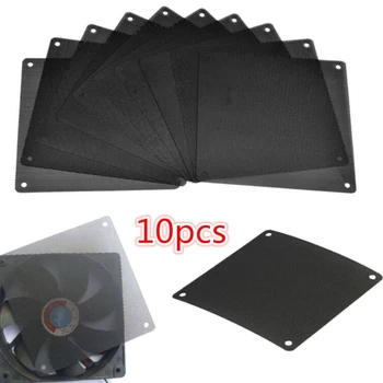 

10Pcs 120mm PVC PC Fan Dust Filter Dustproof Case Computer Cooler Cover Mesh