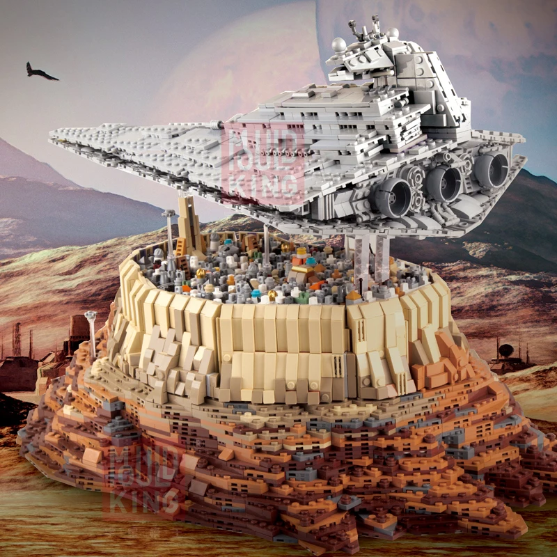 lego star destroyer over jedha