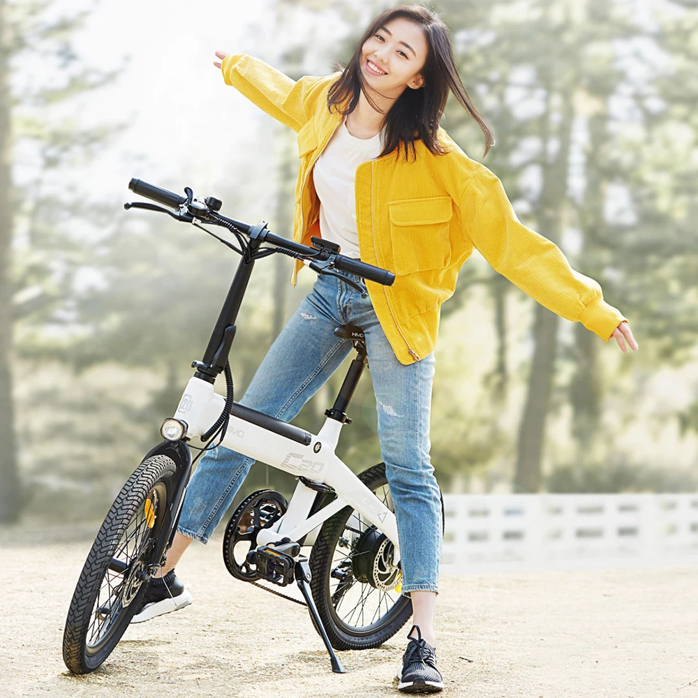 HIMO C20 20 Inch Electric Bike E-Bike Scooter Folding 80KM Range Power Assist Bicycle Moped 10AH | Спорт и развлечения